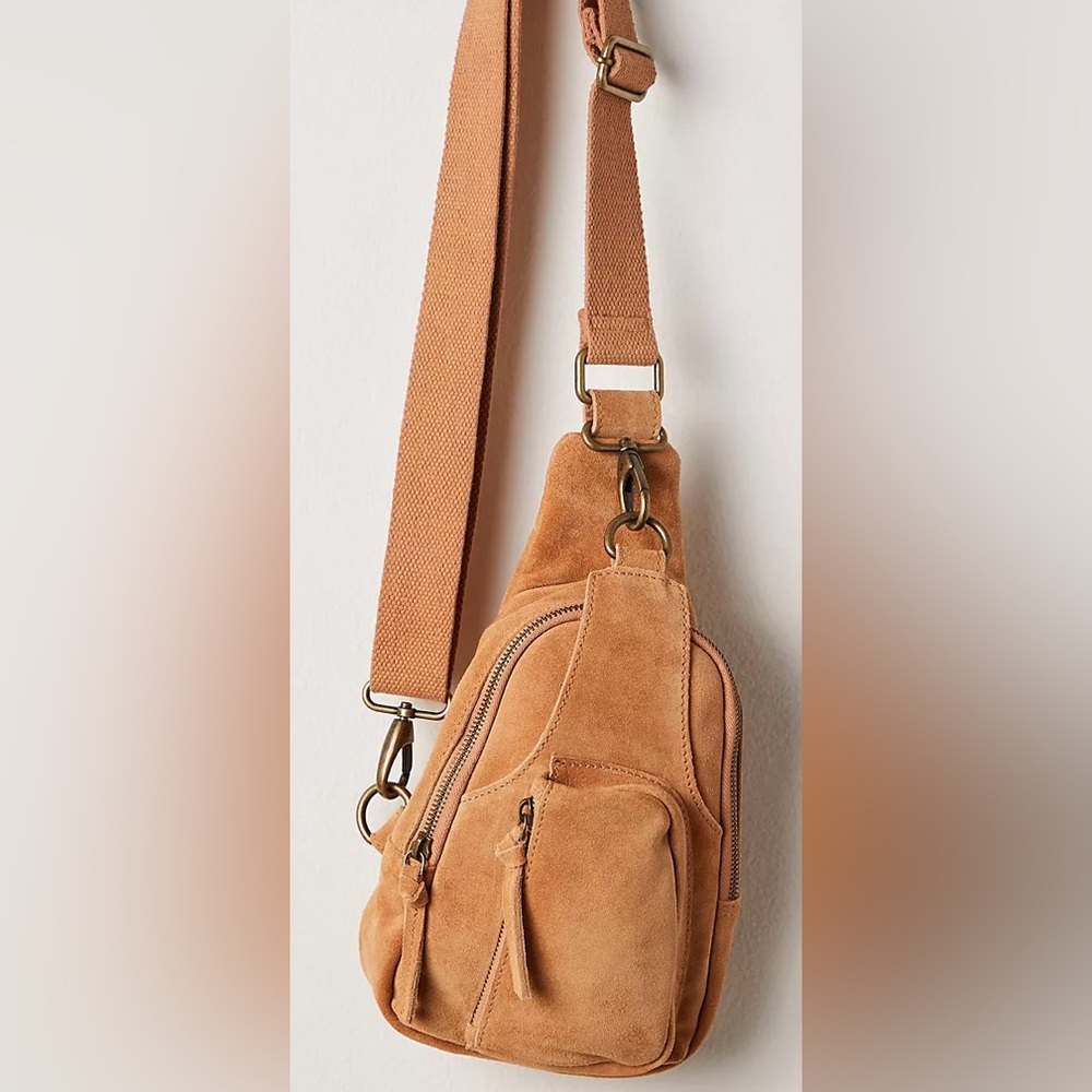 Free People Suede Hudson Sling Bag